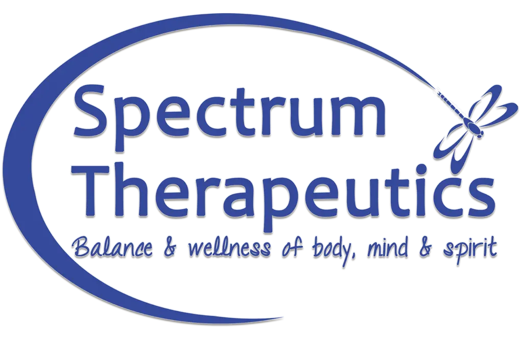 Blue Spectrum Therapeutics Logo with the tagline, "Balance & Wellness of Body, Mind & Spirit"